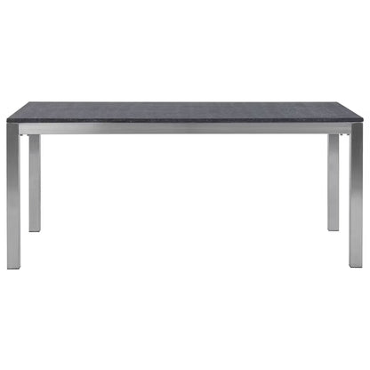 Havebord Grosseto 180x90 cm Flamberet Granit Grafit