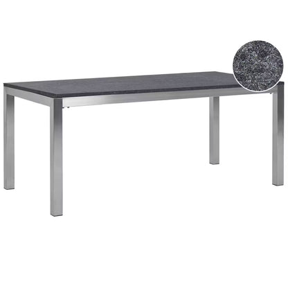 Havebord Grosseto 180x90 cm Flamberet Granit Grafit