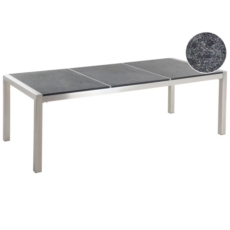 Havebord GROSSETO Granit Rustfrit Stål