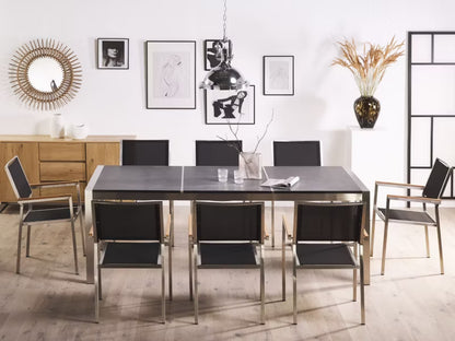 Havebord GROSSETO Granit Rustfrit Stål