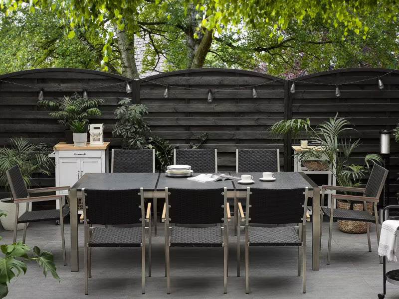 Havebord GROSSETO Granit Rustfrit Stål