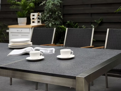 Havebord GROSSETO Granit Rustfrit Stål