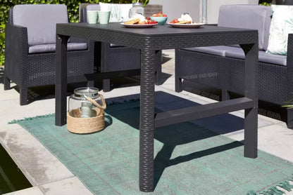 Havebord Lyon 116x71 cm Grafit