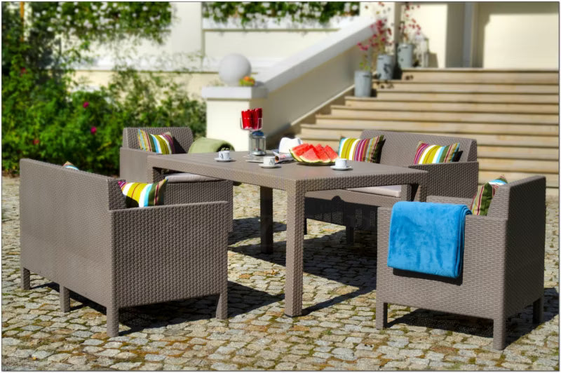 Havebord Melody 160x95 cm Cappuccino
