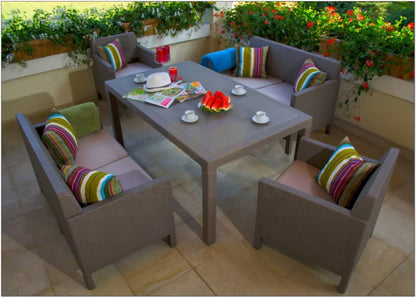Havebord Melody 160x95 cm Cappuccino