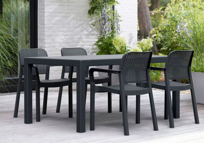 Havebord Melody 160x95 cm Grafit