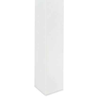 Havebord Messina 100x52 cm Hvid Aluminium