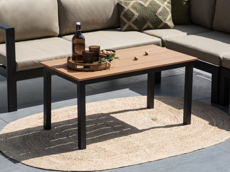 Havebord Messina 100x52 cm Sort