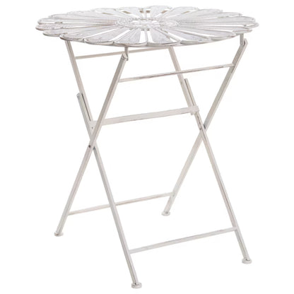 Havebord Pavia Rund Ø71 cm Hvid Metal