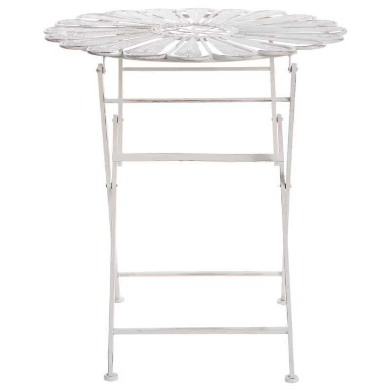 Havebord Pavia Rund Ø71 cm Hvid Metal