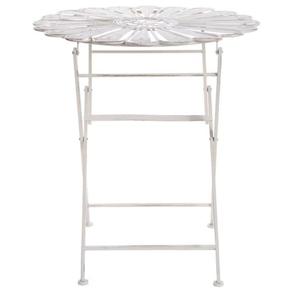 Havebord Pavia Rund Ø71 cm Hvid Metal