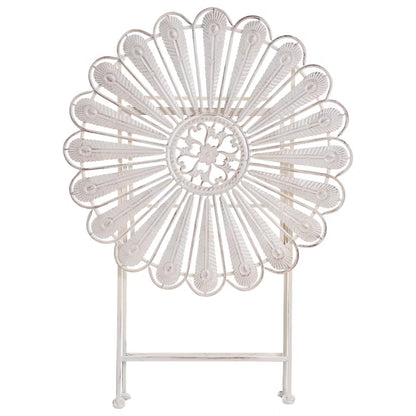 Havebord Pavia Rund Ø71 cm Hvid Metal