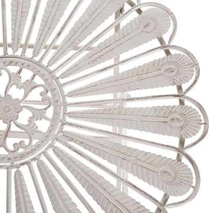 Havebord Pavia Rund Ø71 cm Hvid Metal