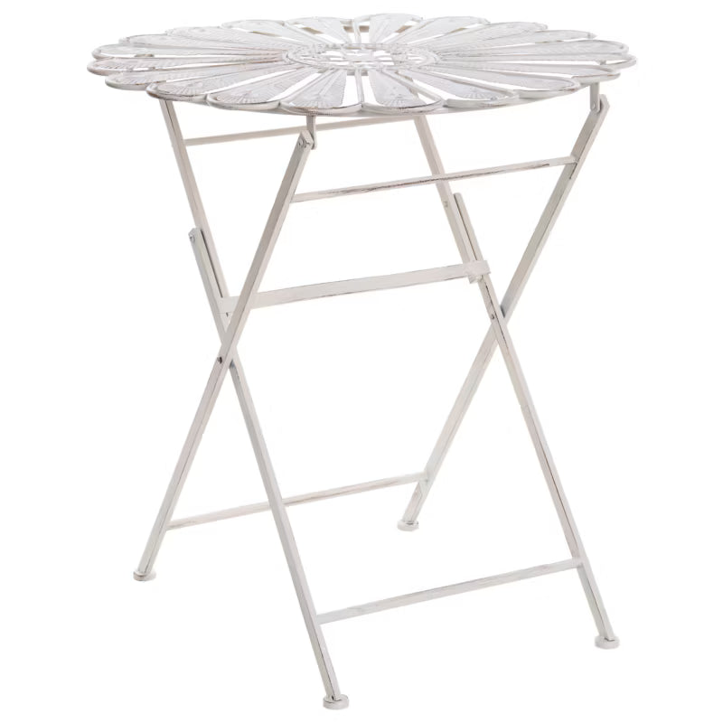 Havebord Pavia Rund Ø71 cm Hvid Metal