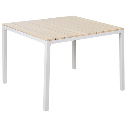 Havebord Prato 95x95 cm Beige Aluminium