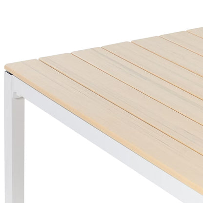 Havebord Prato 95x95 cm Beige Aluminium