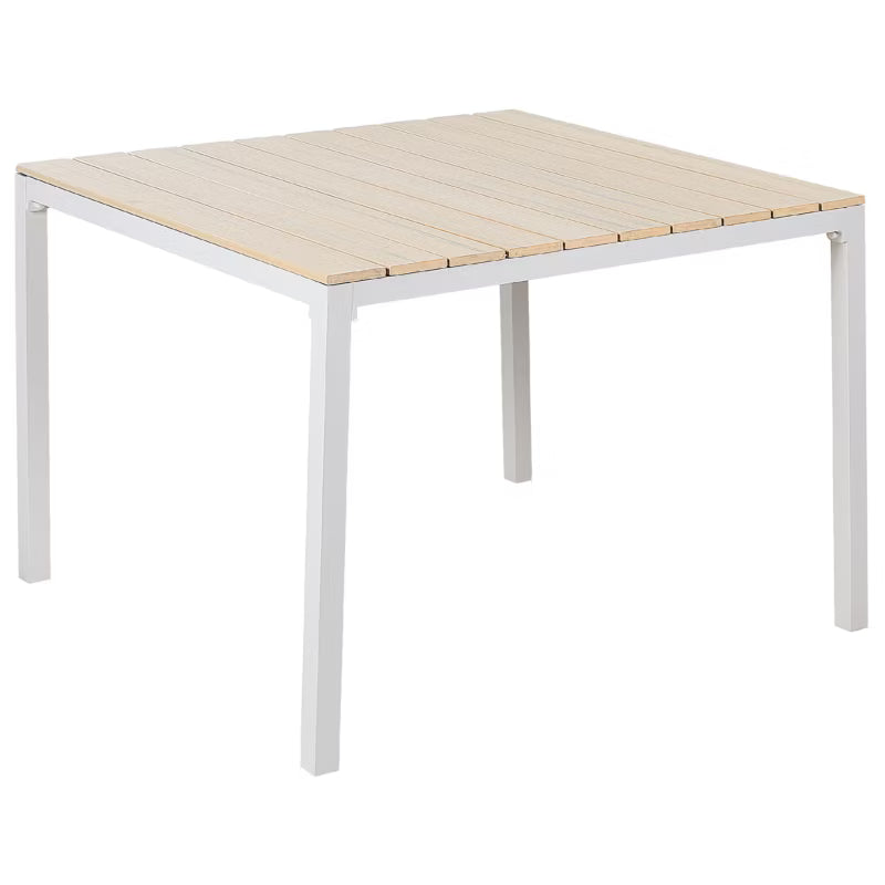 Havebord Prato 95x95 cm Beige Aluminium