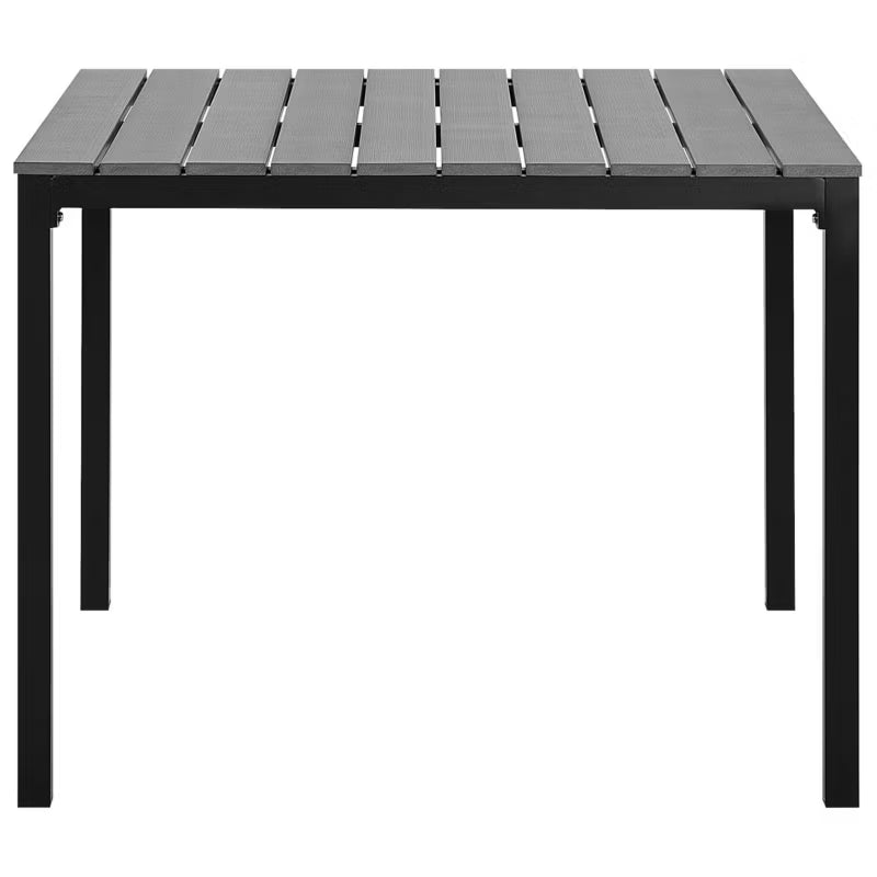 Havebord Prato 95x95 cm Grå Aluminium
