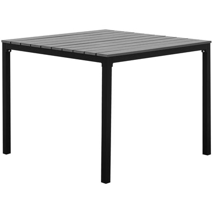 Havebord Prato 95x95 cm Grå Aluminium