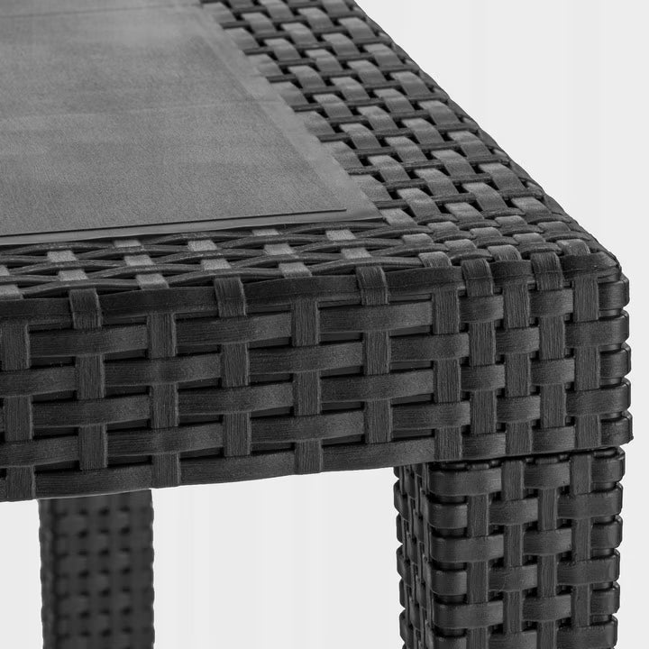 Havebord Queen 220x90 cm Antracitgrå