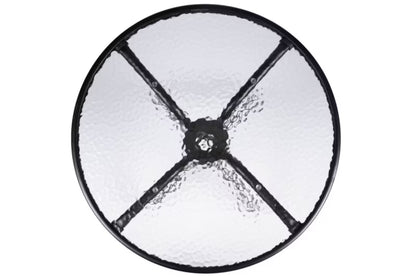 Havebord Rund Ø60 cm Sort Stål