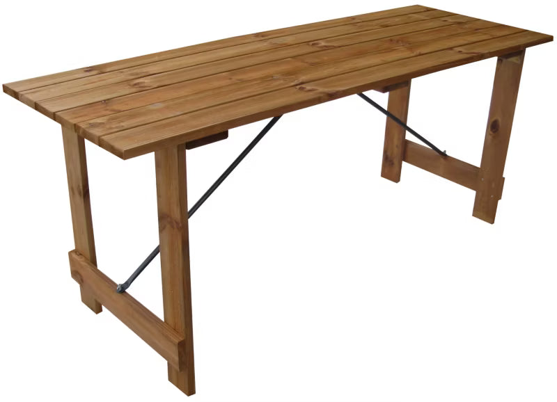 Havebord Sammenklappeligt 170x59 cm Brun Træ