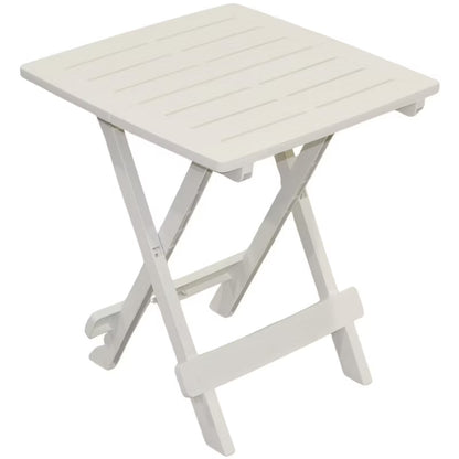 Havebord Sammenklappeligt 43x45x50 cm Hvid Plast