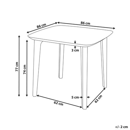 Havebord Sorico 86x86 cm
