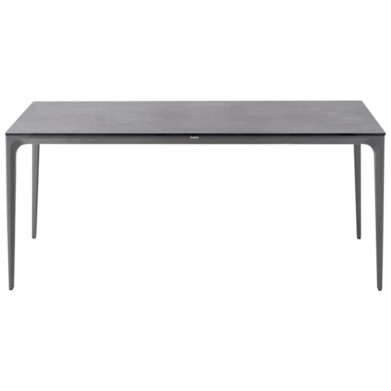 Havebord Sovareto 180x90 cm Mørkegrå Aluminium