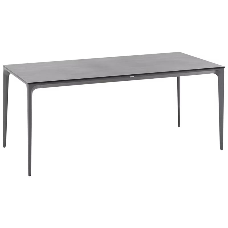Havebord Sovareto 180x90 cm Mørkegrå Aluminium