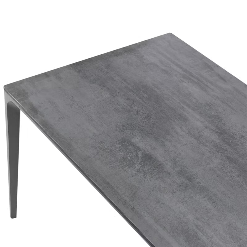 Havebord Sovareto 180x90 cm Mørkegrå Aluminium