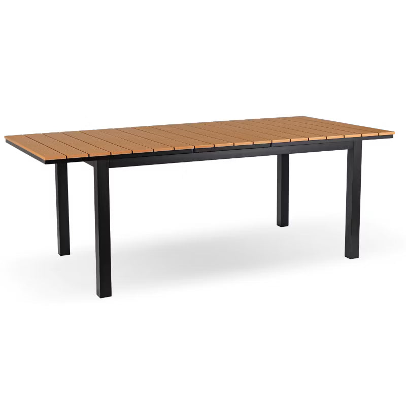 Havebord Udtrækkeligt ARGOS 140-180 cm Egetræ Sort