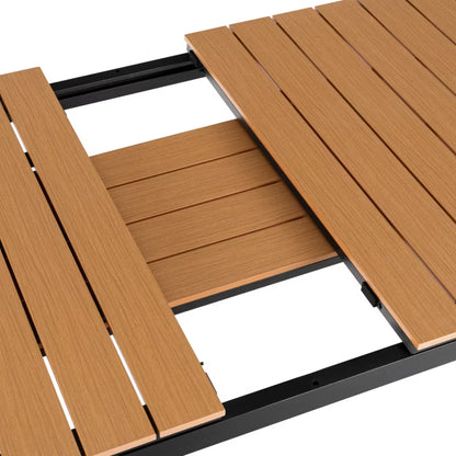 Havebord Udtrækkeligt ARGOS 140-180 cm Egetræ Sort