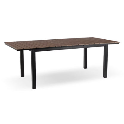 Havebord Udtrækkeligt ARGOS 140-180x90 cm Valnød Sort