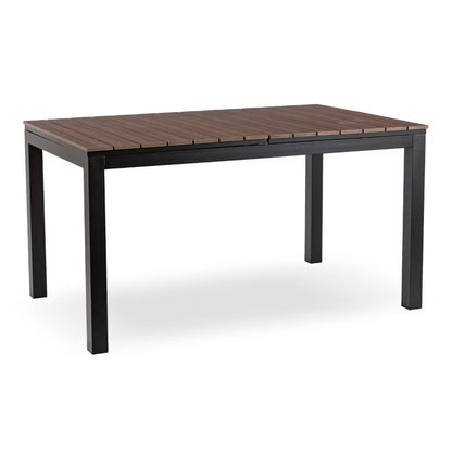 Havebord Udtrækkeligt ARGOS 140-180x90 cm Valnød Sort