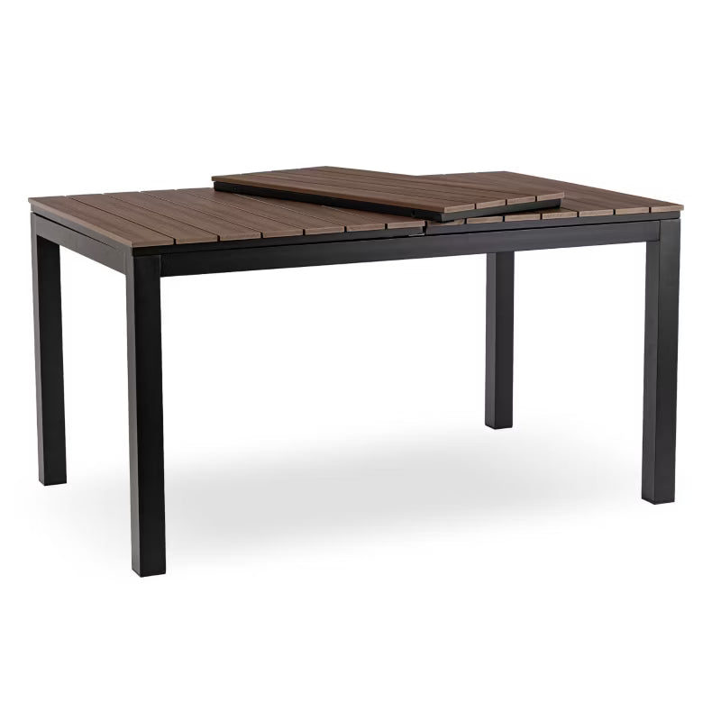 Havebord Udtrækkeligt ARGOS 140-180x90 cm Valnød Sort