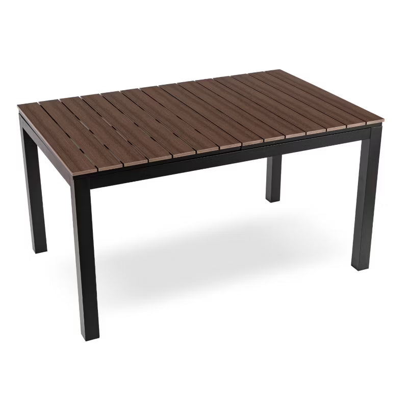 Havebord Udtrækkeligt ARGOS 140-180x90 cm Valnød Sort