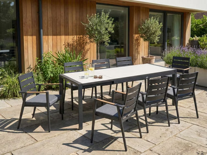 Havebord Udtrækkeligt Binasco 160/220x90 cm Beige