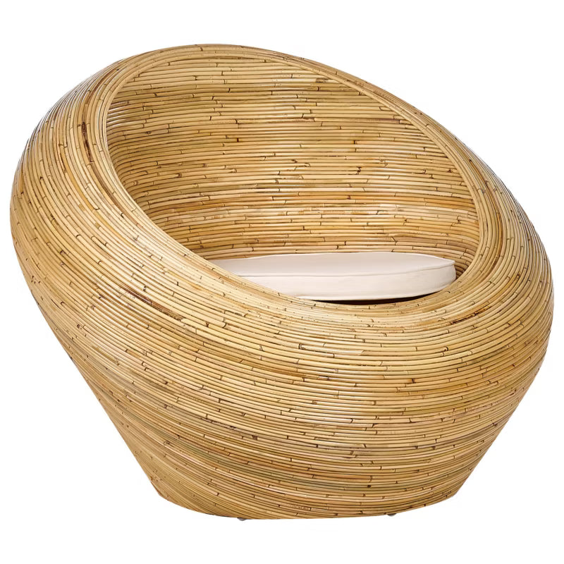 Havebordsæt Maiori Rattan 110x88 cm Natur 2 Stk. 4255664882196