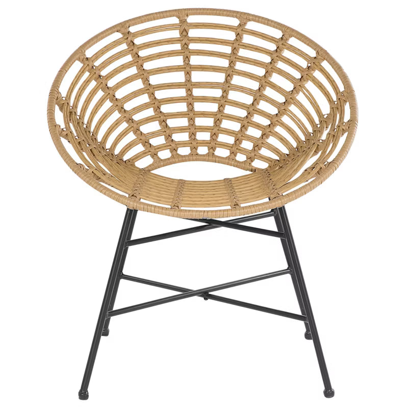 Havebordsstol Acerra 71x48x80 cm Lysebrun 2 Stk