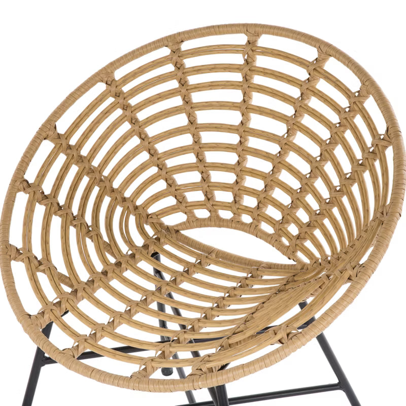 Havebordsstol Acerra 71x48x80 cm Lysebrun 2 Stk