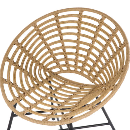 Havebordsstol Acerra 71x48x80 cm Lysebrun 2 Stk