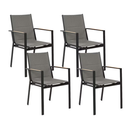 Havebordsstol Busseto Sort Metal