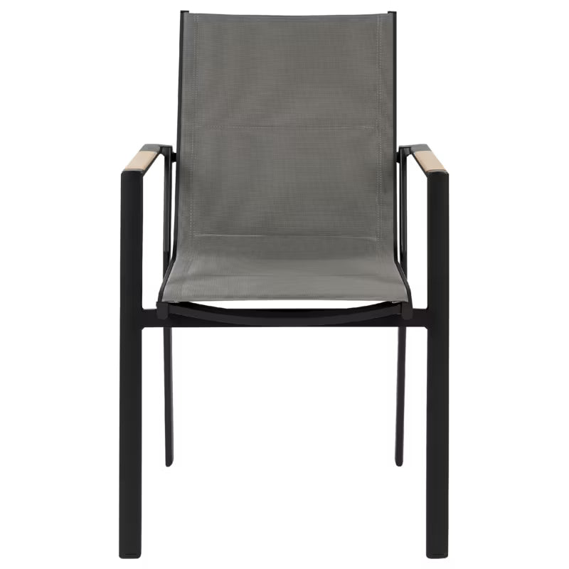 Havebordsstol Busseto Sort Metal