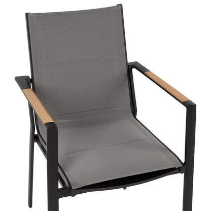 Havebordsstol Busseto Sort Metal