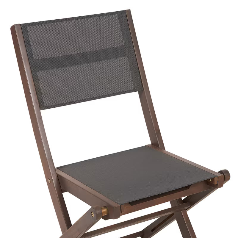 Havebordsstol Cesana 57x50x90 cm Brun Sæt af 2