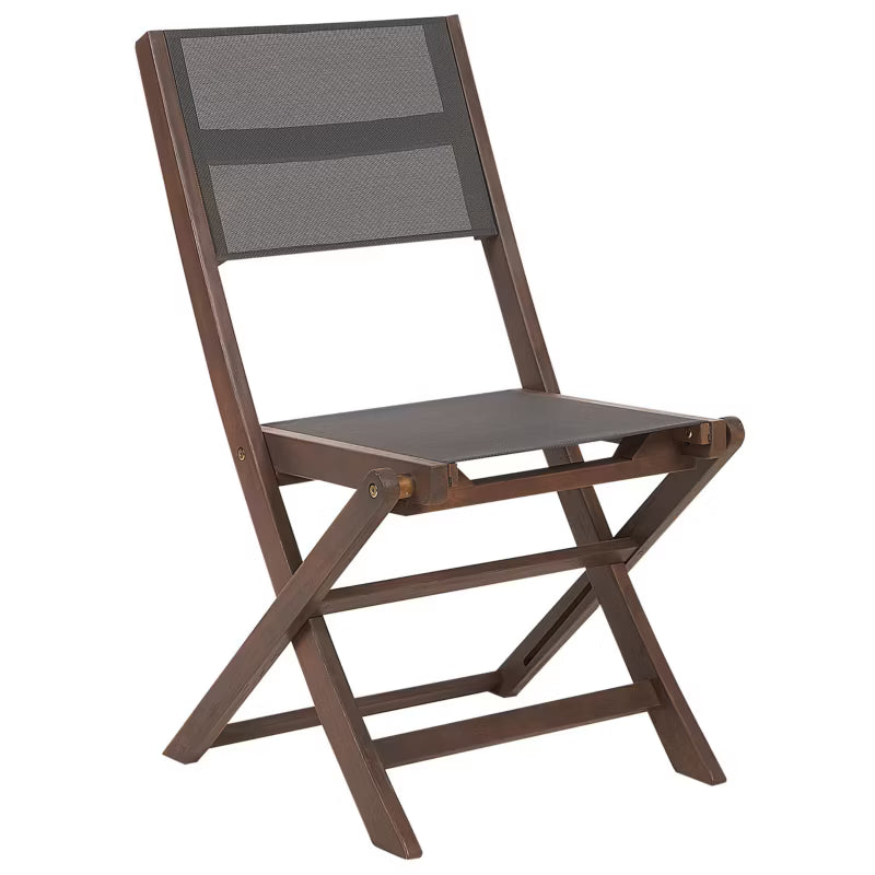 Havebordsstol Cesana 57x50x90 cm Brun Sæt af 2