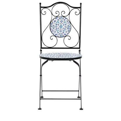 Havebordsstol Chapeco 40x45x90 cm Sort Metal 2 Stk.