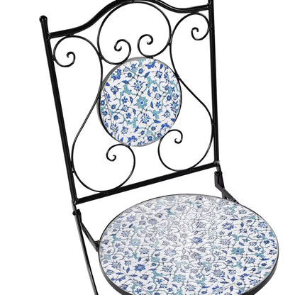 Havebordsstol Chapeco 40x45x90 cm Sort Metal 2 Stk.