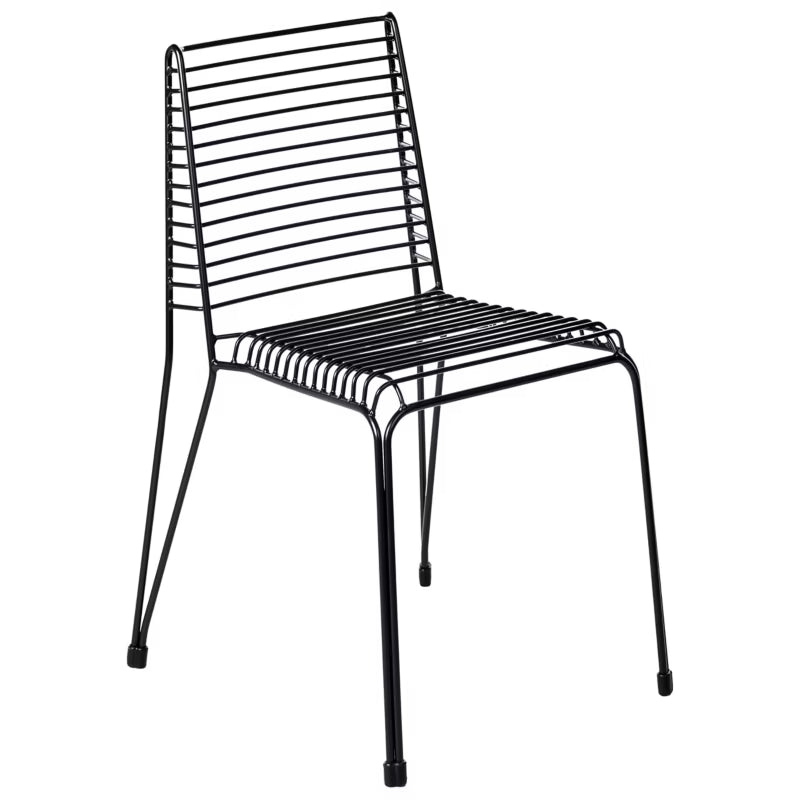 Havebordsstol Chieve 49x57 cm Sort Stål 2 Stk